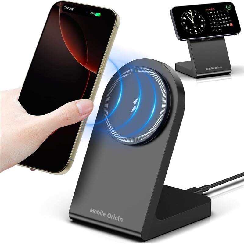 Incarcator PW15, MagSafe, 15W, 3A, USB-C, Negru