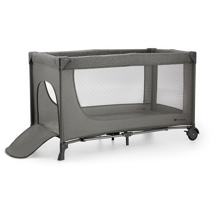 Patut Pliabil Joy 2 de la Nastere Geanta de Transport Gri Inchis