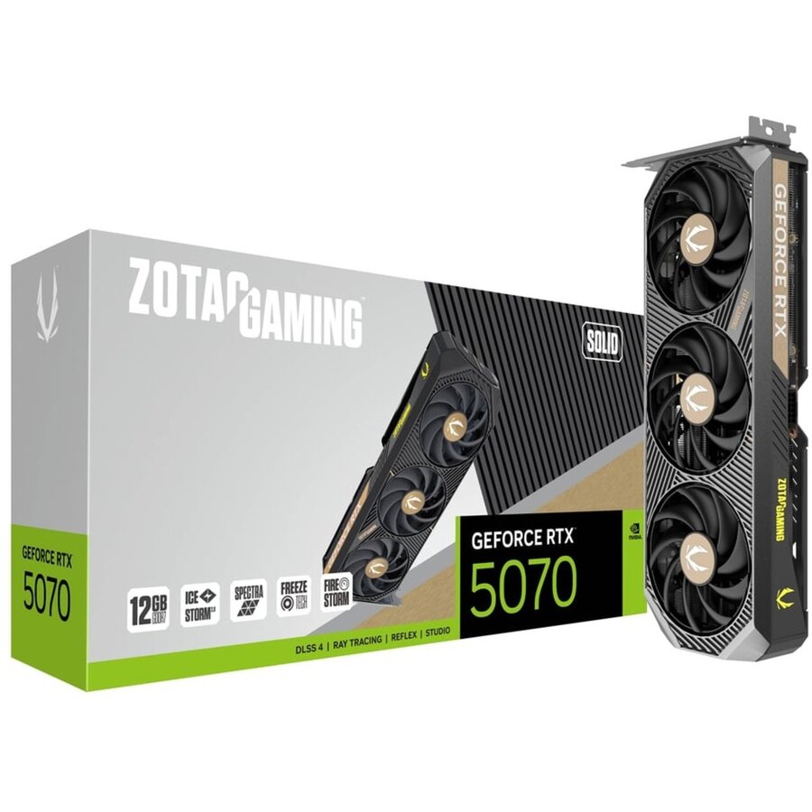 Placa Video GeForce RTX 5070 SOLID 12GB GDDR7 192-bit DLSS 4.0