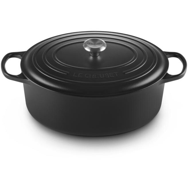 Cratita Cuptor Signature Roaster Oval 35Cm Negru