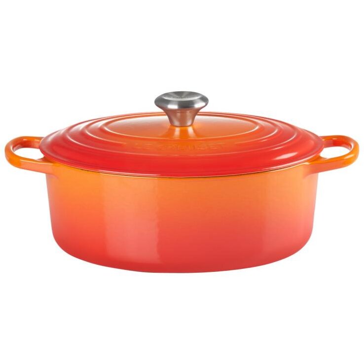 Oala Cu Capac Signature Roaster Oval 35Cm Red