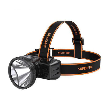 Lanterna Frontală Superfire HL51 – 160lm Micro-USB 4 Moduri 300m Negru
