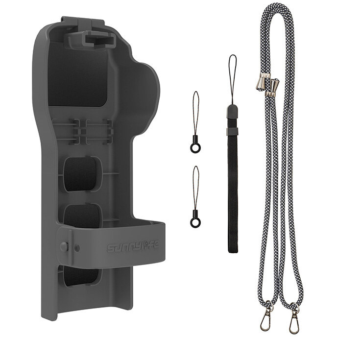 Accesoriu Camera Video Actiune compatibila cu camera DJI Osmo Pocket 3, Lanyard si curea incluse, Gri