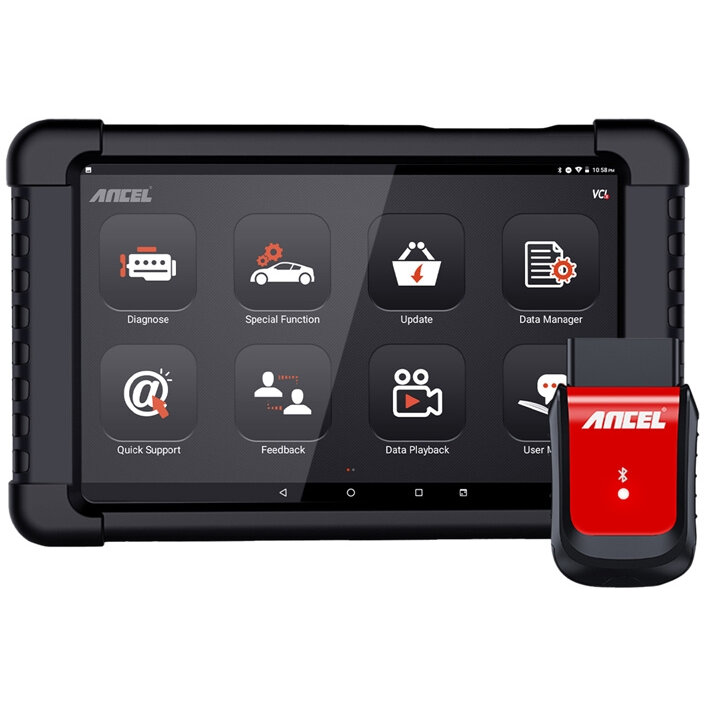 Scanner de Diagnosticare X6 OBD2  4000mAh LCD WiFi Bluetooth Negru