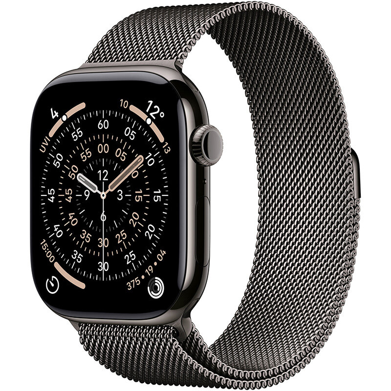 Smartwatch Watch S11 Cellular 46mm Slate Titanium Case Slate Milanese Loop S/M