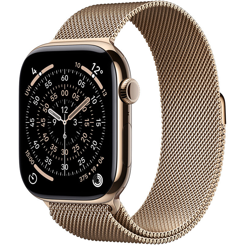 Smartwatch Watch S11 Cellular 46mm Gold Titanium Case Gold Milanese Loop M/L