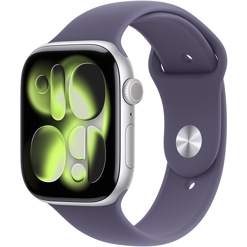 Smartwatch Watch S11 Cellular 42mm Silver Aluminium Case Purple Fog Sport Band S/M