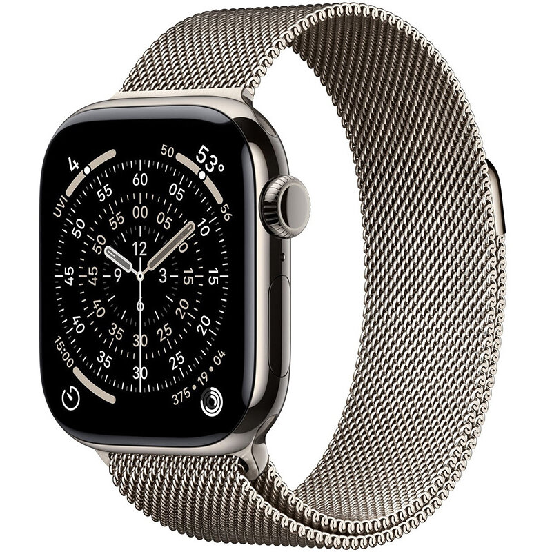 Smartwatch Watch S11 Cellular 42mm Natural Titanium Case Natural Milanese Loop
