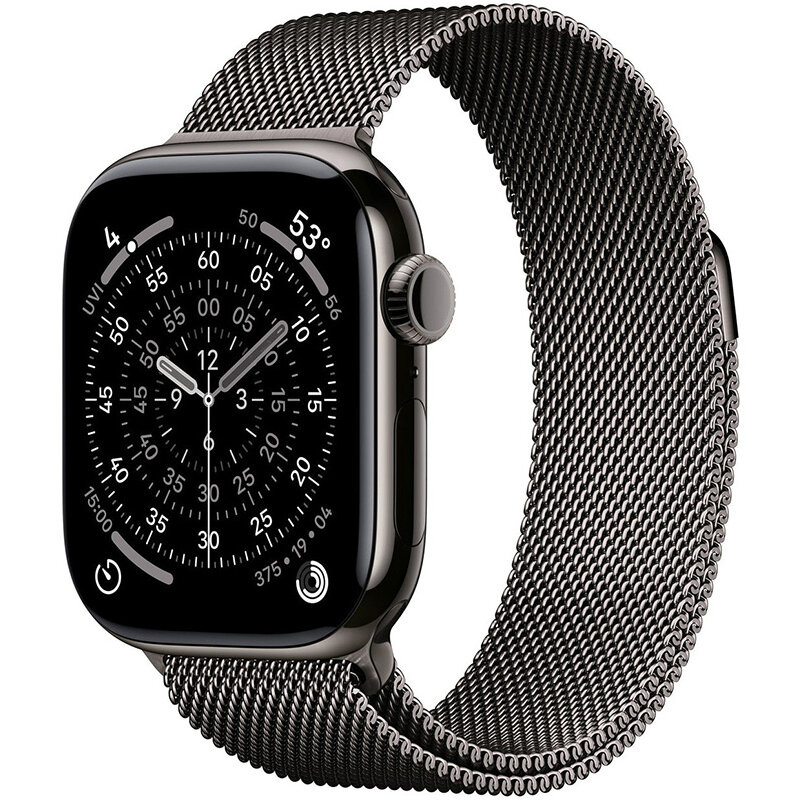 Smartwatch Watch S11 Cellular 42mm Slate Titanium Case Slate Milanese Loop