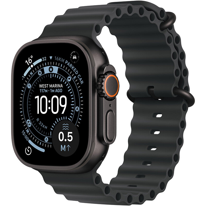 Smartwatch Watch Ultra 3 Cellular 49mm Black Titanium Case Black Ocean Band