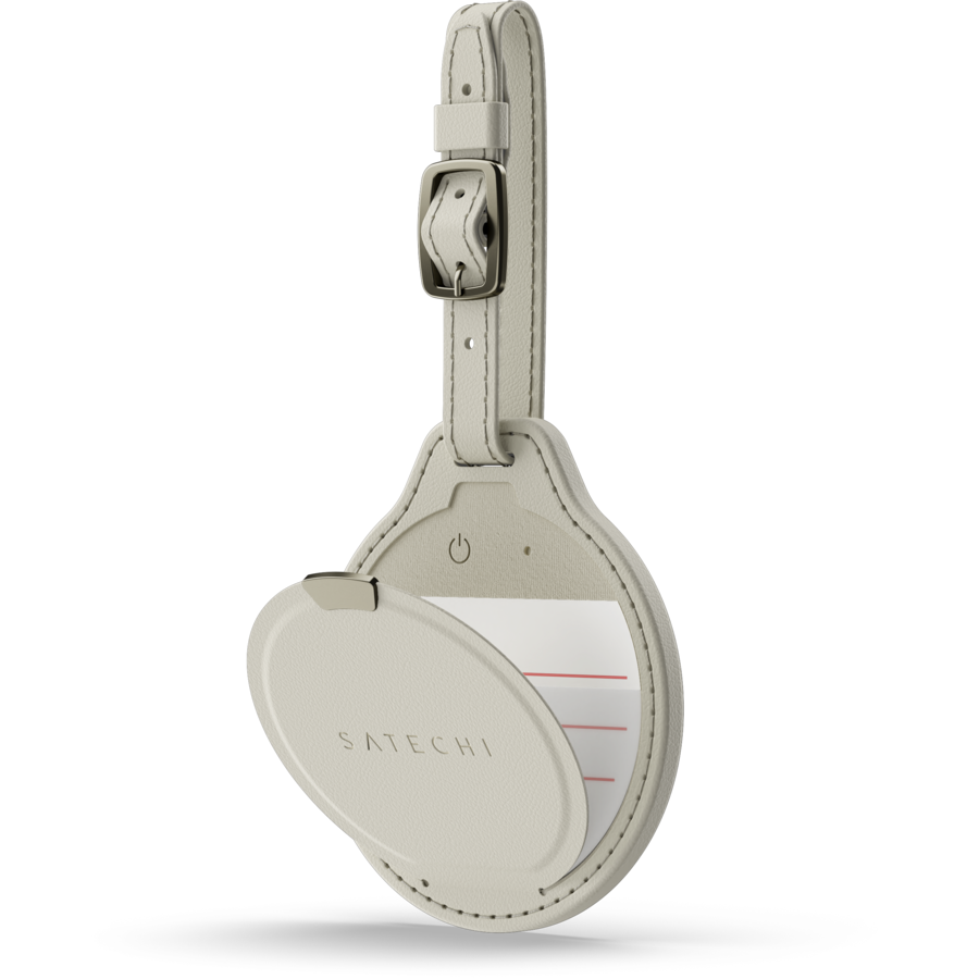 Tag de Localizare Bagaj Vegan Leather Sand