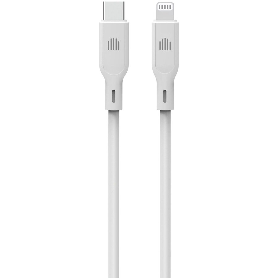 Cablu de Date USB-C to Lightning Silicon 1.25m Alb