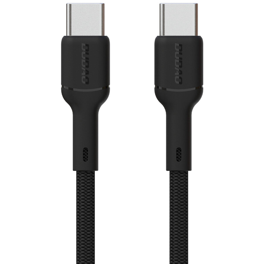 Cablu pentru incarcare si transfer de date Dudao L9C, USB-C/USB-C, 65W, 2 m, Negru - imagine 2