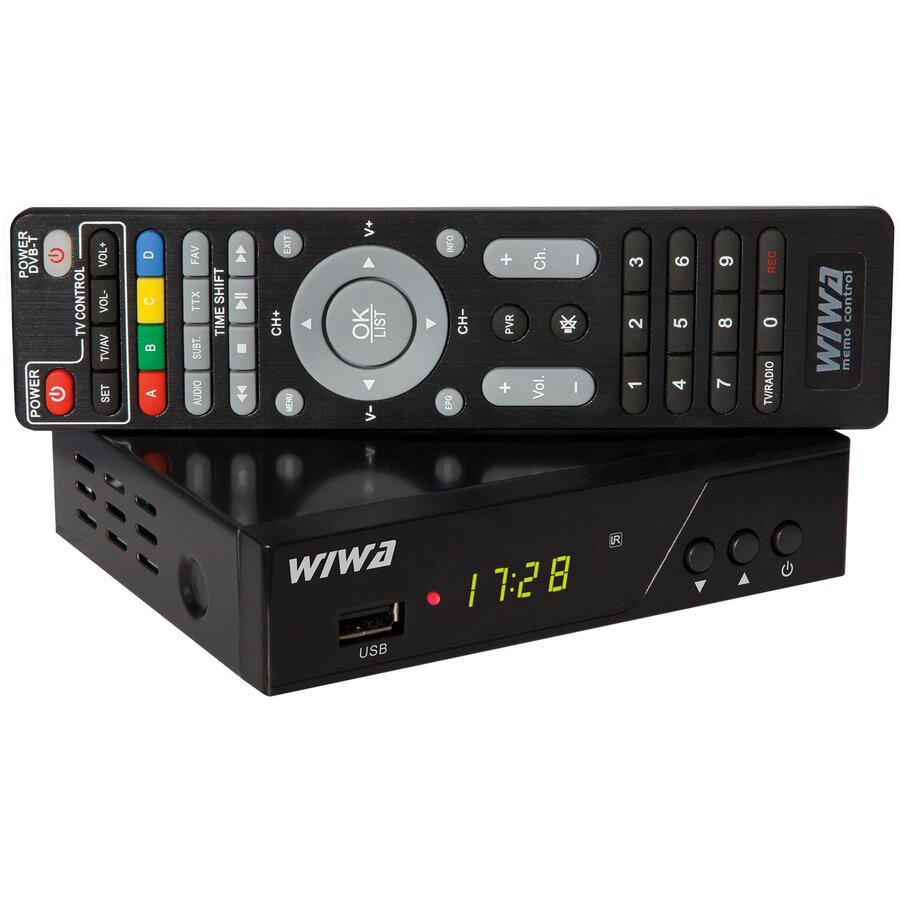 Tuner TV DVB-T/T2 H.265 PRO Negru
