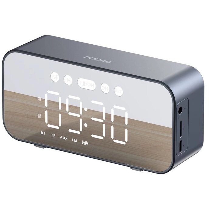 Boxa portabila Y17, Functie ceas, Bluetooth 5.3, 1200 mAh, USB-C, Argintiu