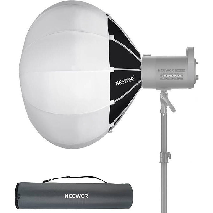 Accesoriu Camera Video Actiune Hexadecagon, LED, Unghi 360 grade, 65cm, Silver