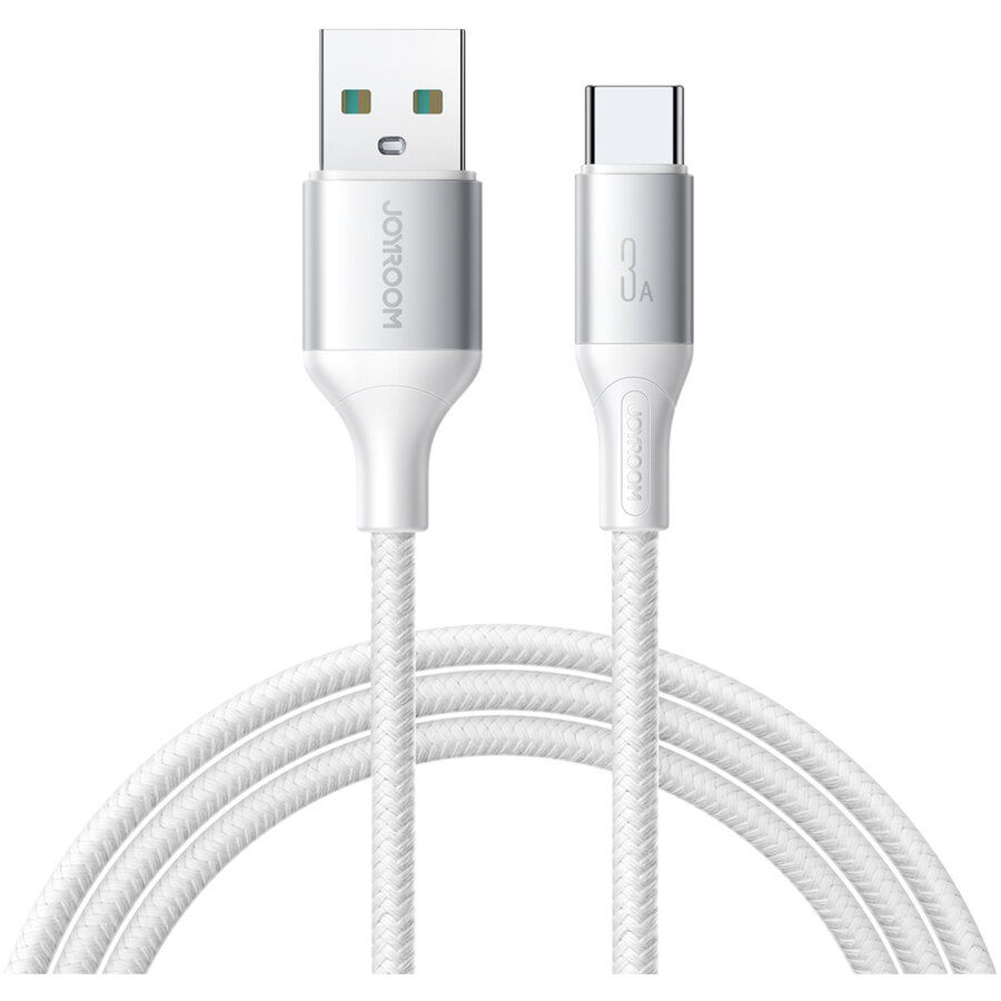 Cablu pentru incarcare si transfer de date Joyroom S-A28 Flash Series, USB-A/USB-C, 3A, 480 Mb/s, 2m, Negru - imagine 2