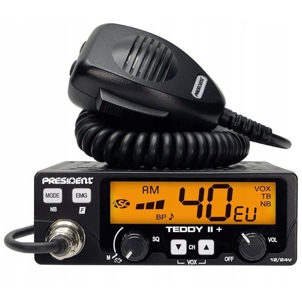 Statie  Radio Teddy II+ AM/FM CB 12/24V Negru