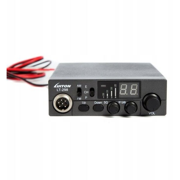Radio Auto Luiton LT-298 ASQ AM/FM CB Plug Bricheta Negru — imaginea 3