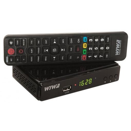 Tuner TV DVB-T2 H.265 Negru