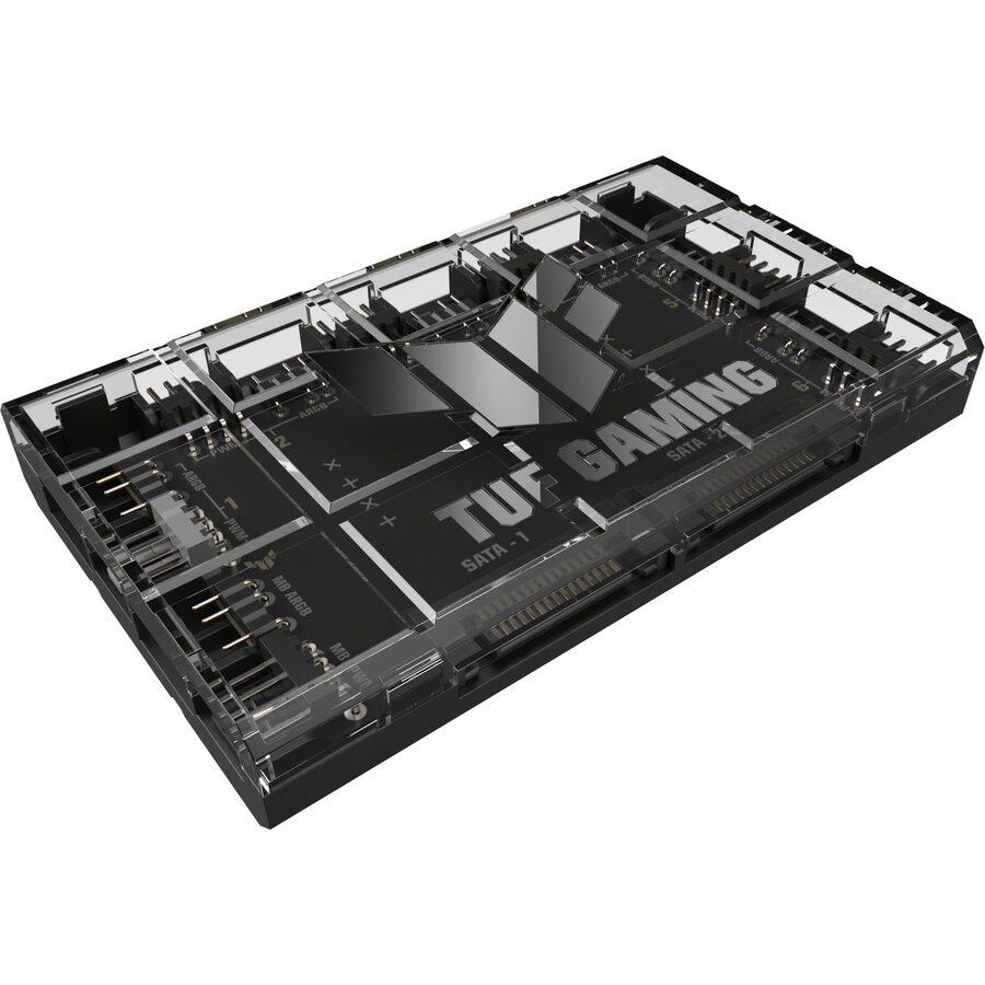 TUF Gaming ARGB PWM Fan Hub, Fan Controller Black
