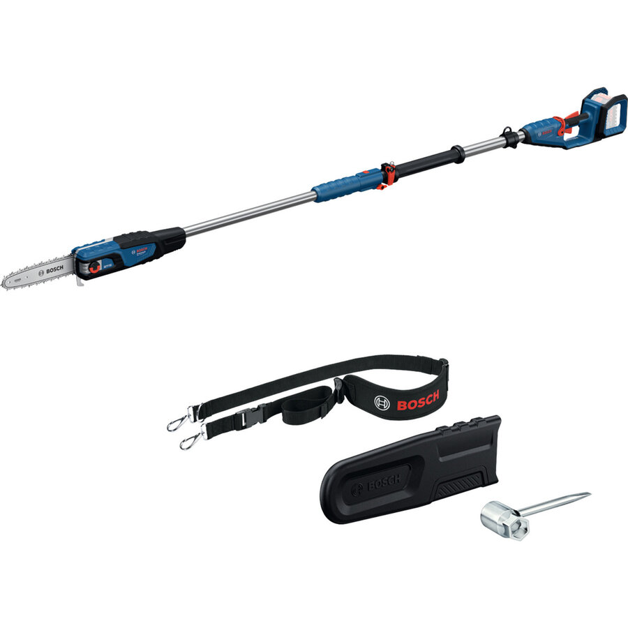 Bosch Professional Cordless Telescopic Pole Pruner GKE 18V-25 TP Professional solo, Chainsaw blue, without battery and charger
