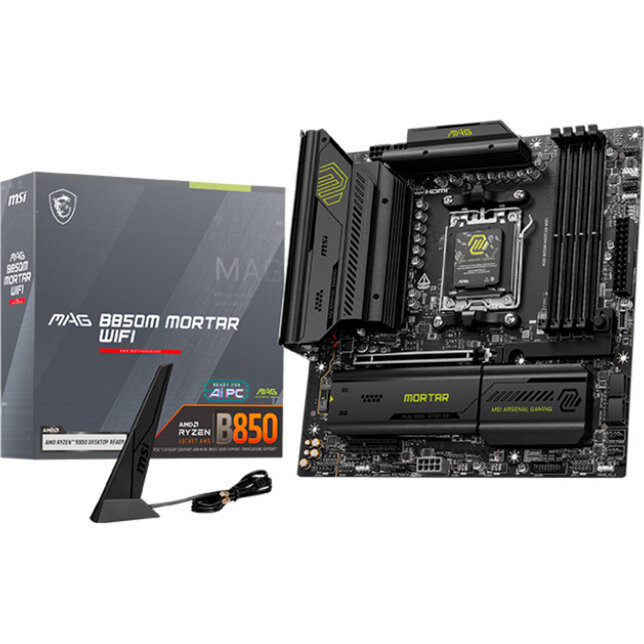 Placa De Baza MAG B850M MORTAR WIFI AMD B850 AM5 DDR5 mATX
