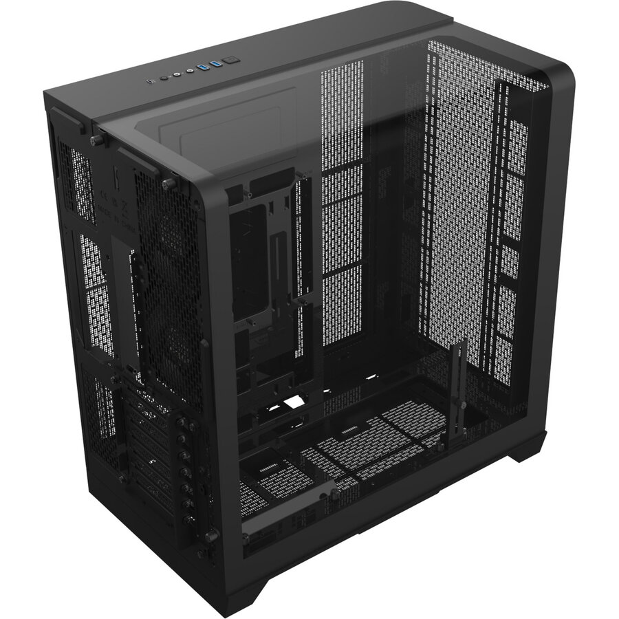 Carcasa View 390 Air, tower case black, tempered glass