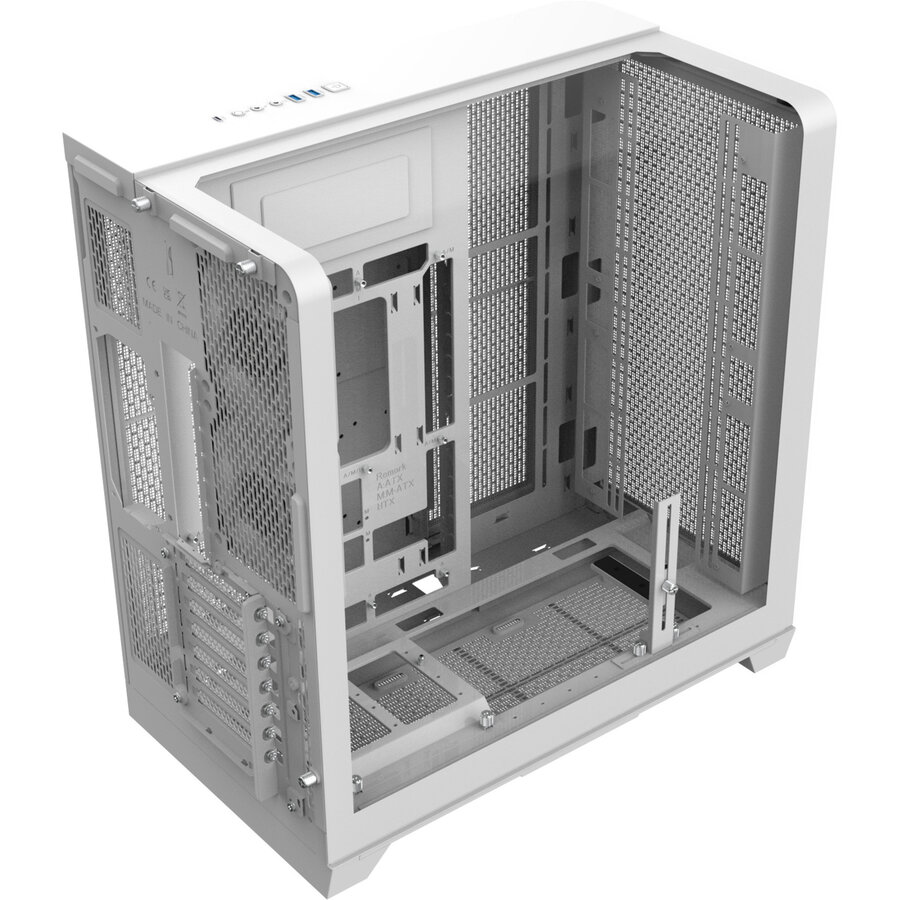 Carcasa View 390 Air, tower case white, tempered glass