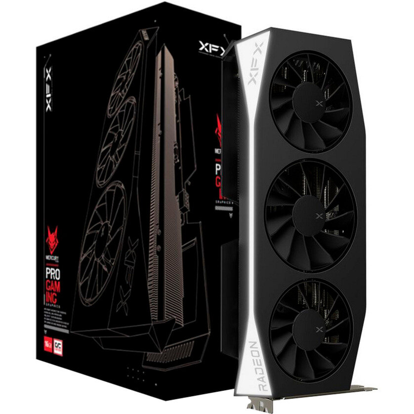 Placa video Radeon RX 9060 XT Mercury OC, graphics card black, RDNA4, GDDR6, 2x DisplayPort, 1x HDMI 2.1