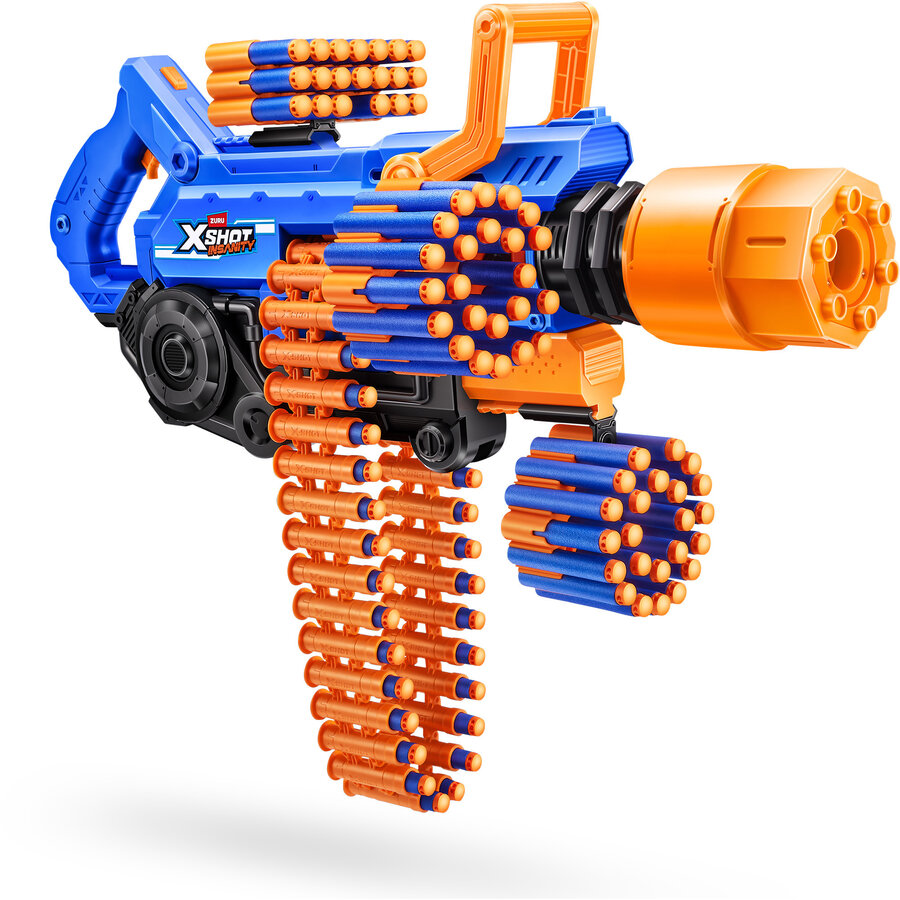 Jucarie XSHOT Insanity - Blaster Smoke N Barrel, dart blaster incl. 72 darts