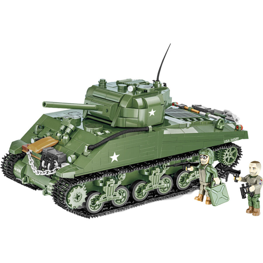 Jucarie M4A3 Sherman, construction toy scale 1:28