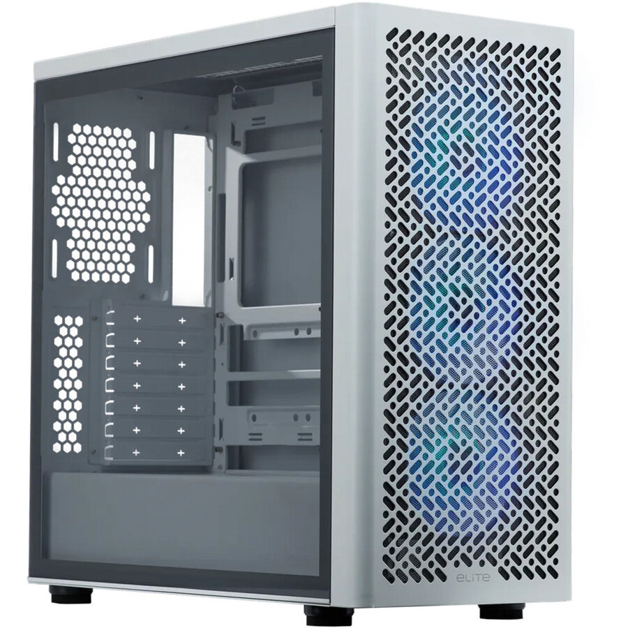 Carcasa Master Elite 502, tower case white, tempered glass
