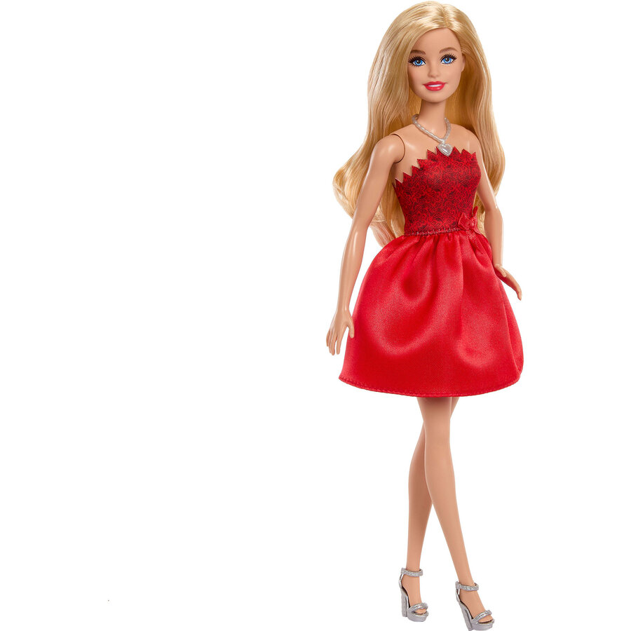Barbie Ruby Red Barbie 80th Anniversary Party Fashion Doll in a Red Dress with Accessories