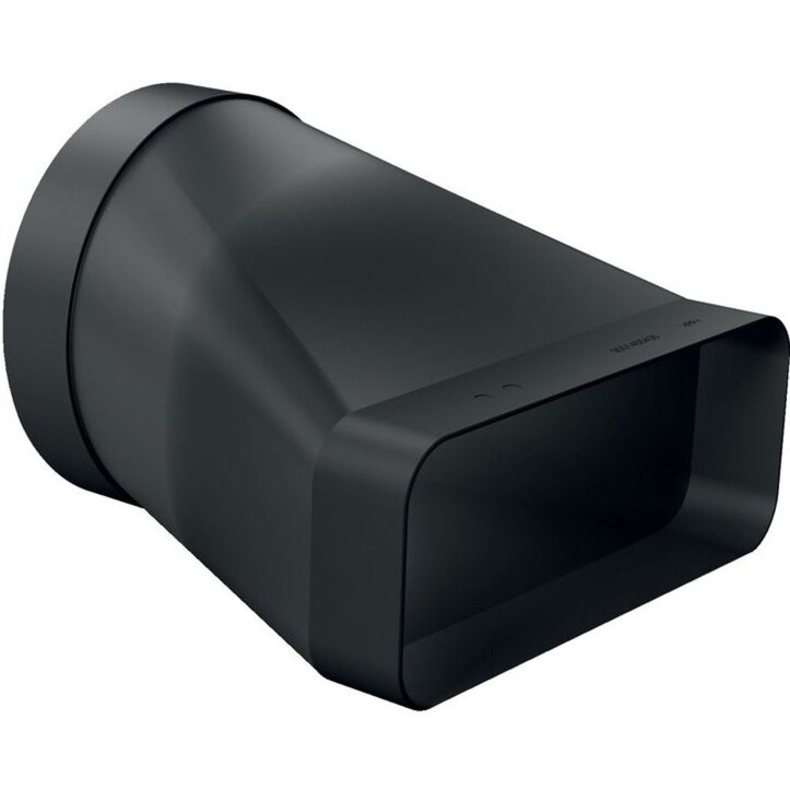 adapter piece Z861SI0, O 150mm, pipe black, round>flat, male