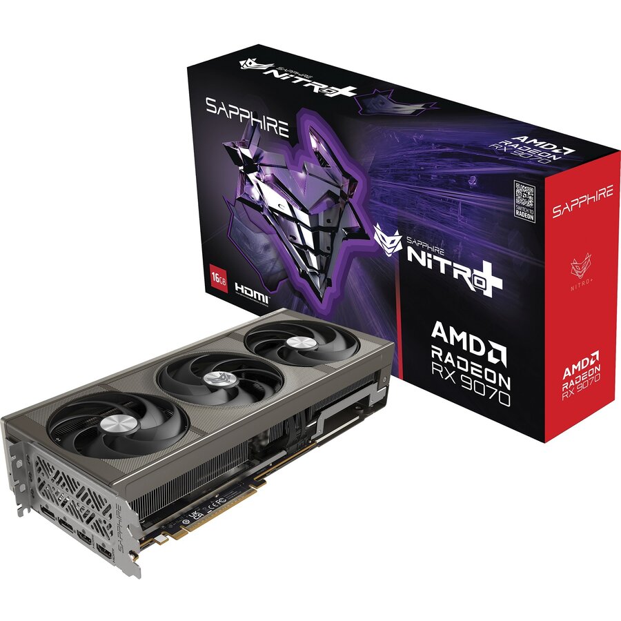 Placa Video Radeon RX 9070 NITRO+ 16GB GDDR6 256-bit