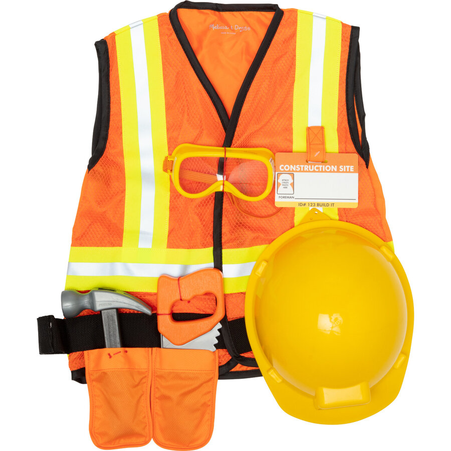 Spin Master Melissa & Doug - Construction Worker Costume, Role Play