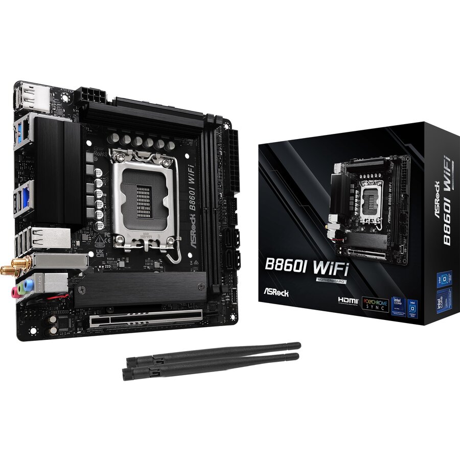 Placa de baza ASRocK B860I WiFi, Intel B860, Socket 1851, mITX - imagine 3