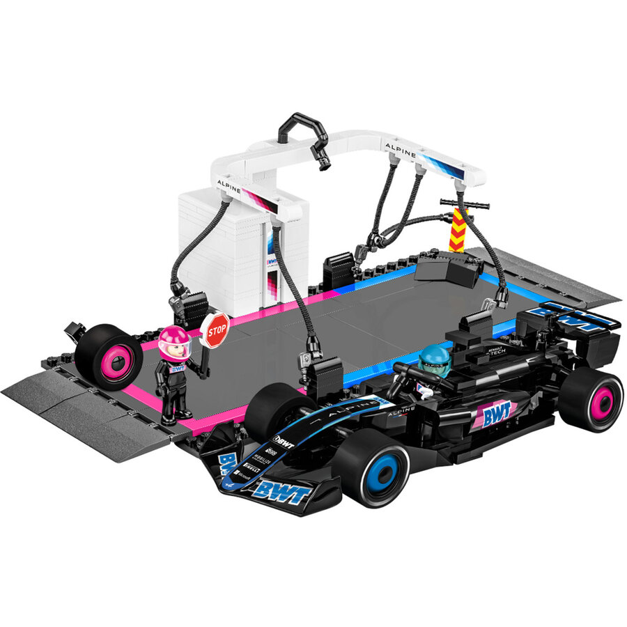 Jucarie BWT Alpine F1 Pit Stop, construction toy