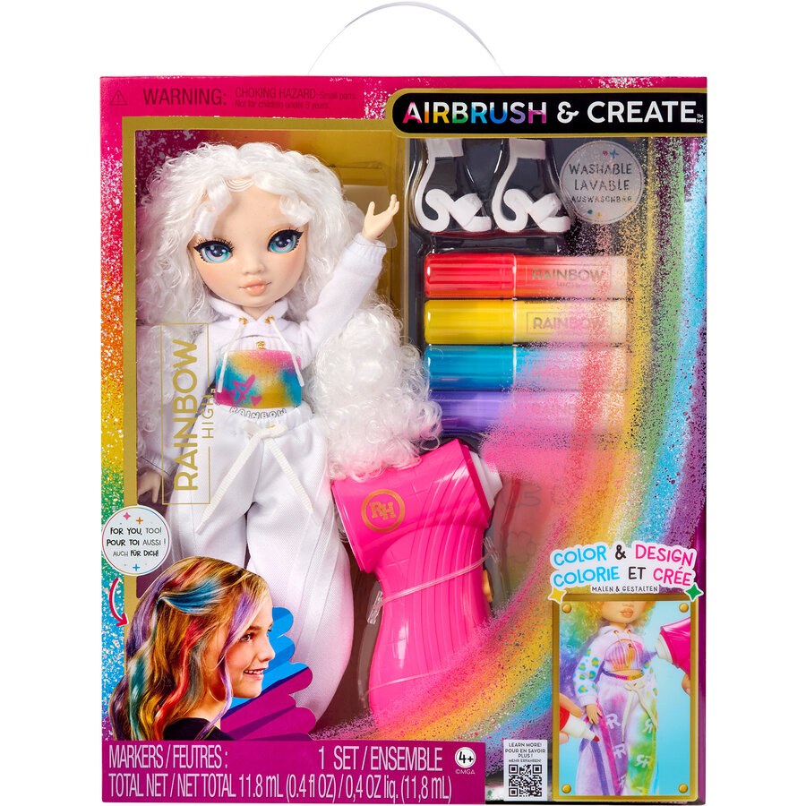 MGA Entertainment Rainbow High Air Brush & Create - Green Eyes, Doll