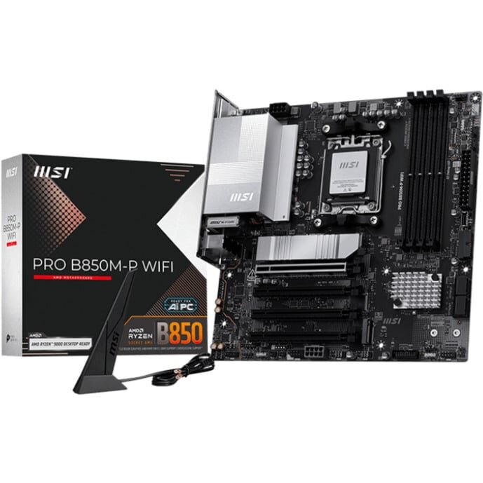 Placa De Baza PRO B850M-P WIFI AMD B850 AM5 DDR5 mATX