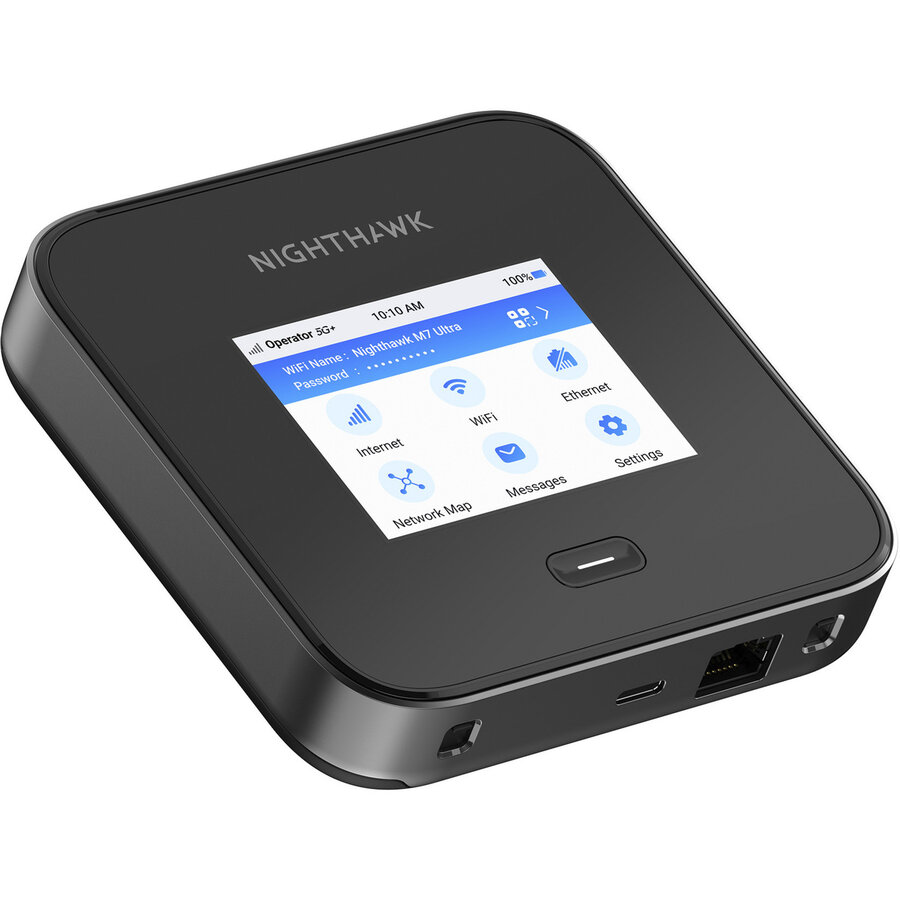 Accesoriu server Nighthawk M7 Pro, mobile WLAN router black, 5G, Wi-Fi 7