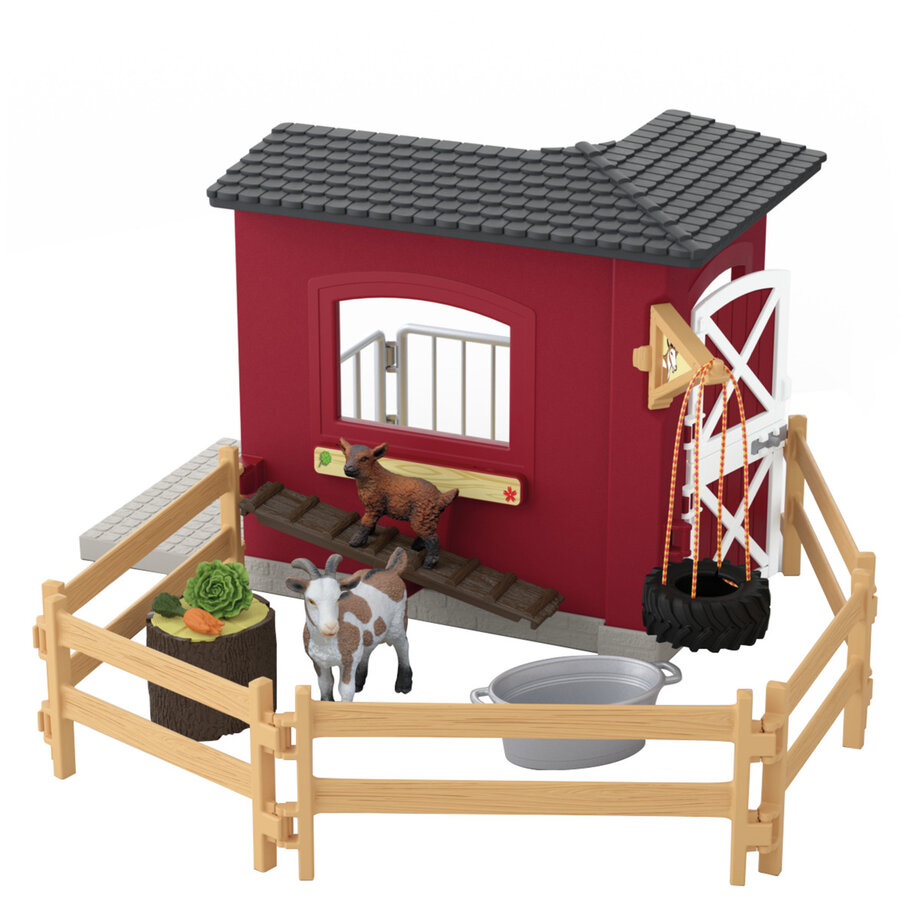 Jucarie Farm World Goat Barn, Play Building