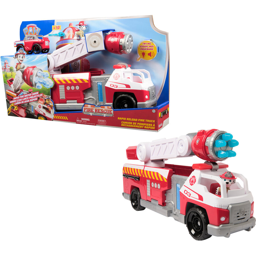 Spin Master Paw Patrol Fire Rescue - Marshall's Deluxe Fire Truck, Toy Vehicle