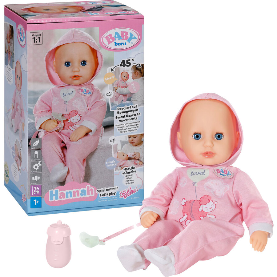 ZAPF Creation BABY born® Hannah Play with me 36cm, Doll