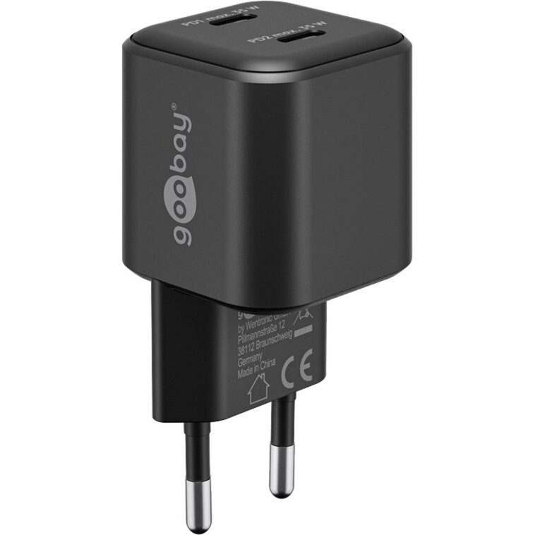 Incarcator Retea 75333 PD GaN 2x USB-C 35W Negru