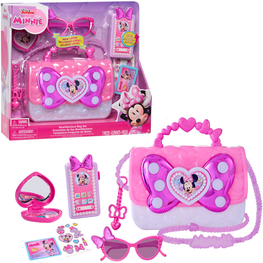 Just Play Disney Junior Minnie Mouse Handbag Playset, Role Play
