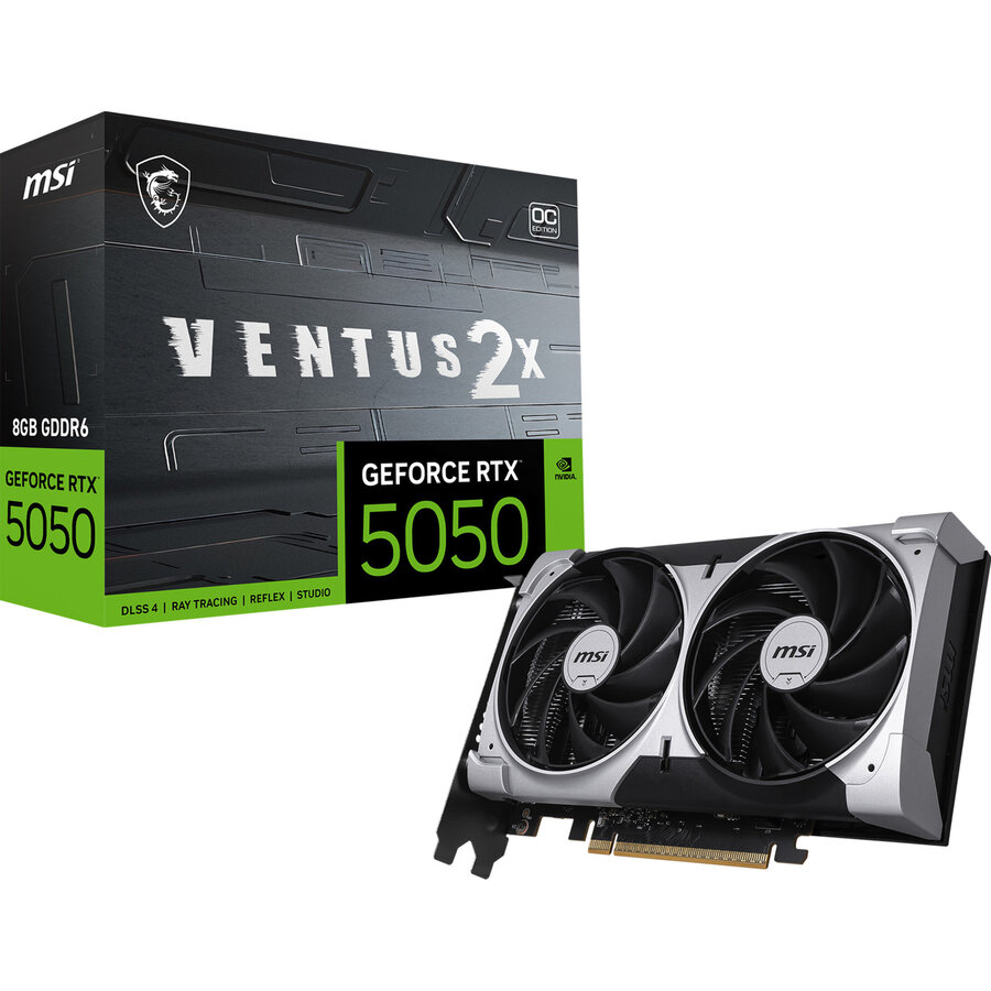 Placa Video GeForce RTX 5050 VENTUS 2X OC 8GB GDDR6 128-bit DLSS 4.0