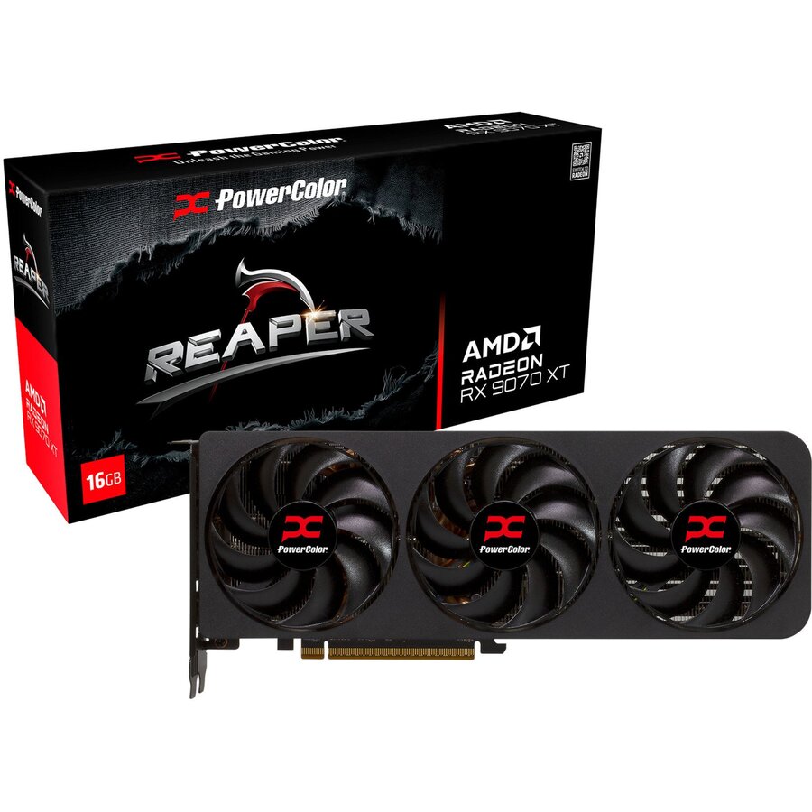 Placa Video Radeon RX 9070 XT Reaper 16GB GDDR6 256-bit
