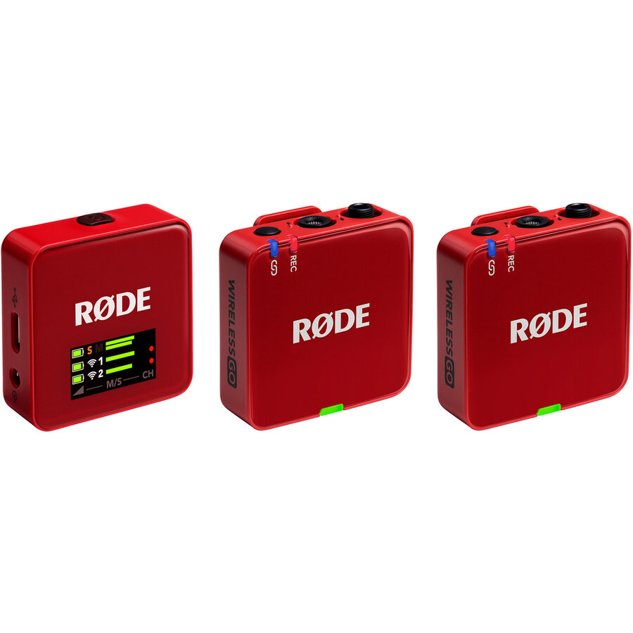 Rode Microphones Wireless GO (Gen 3), microphone red